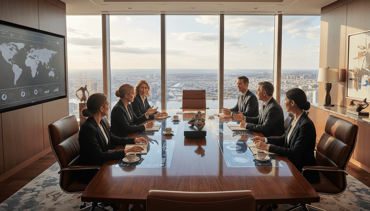 Professional partnership meeting